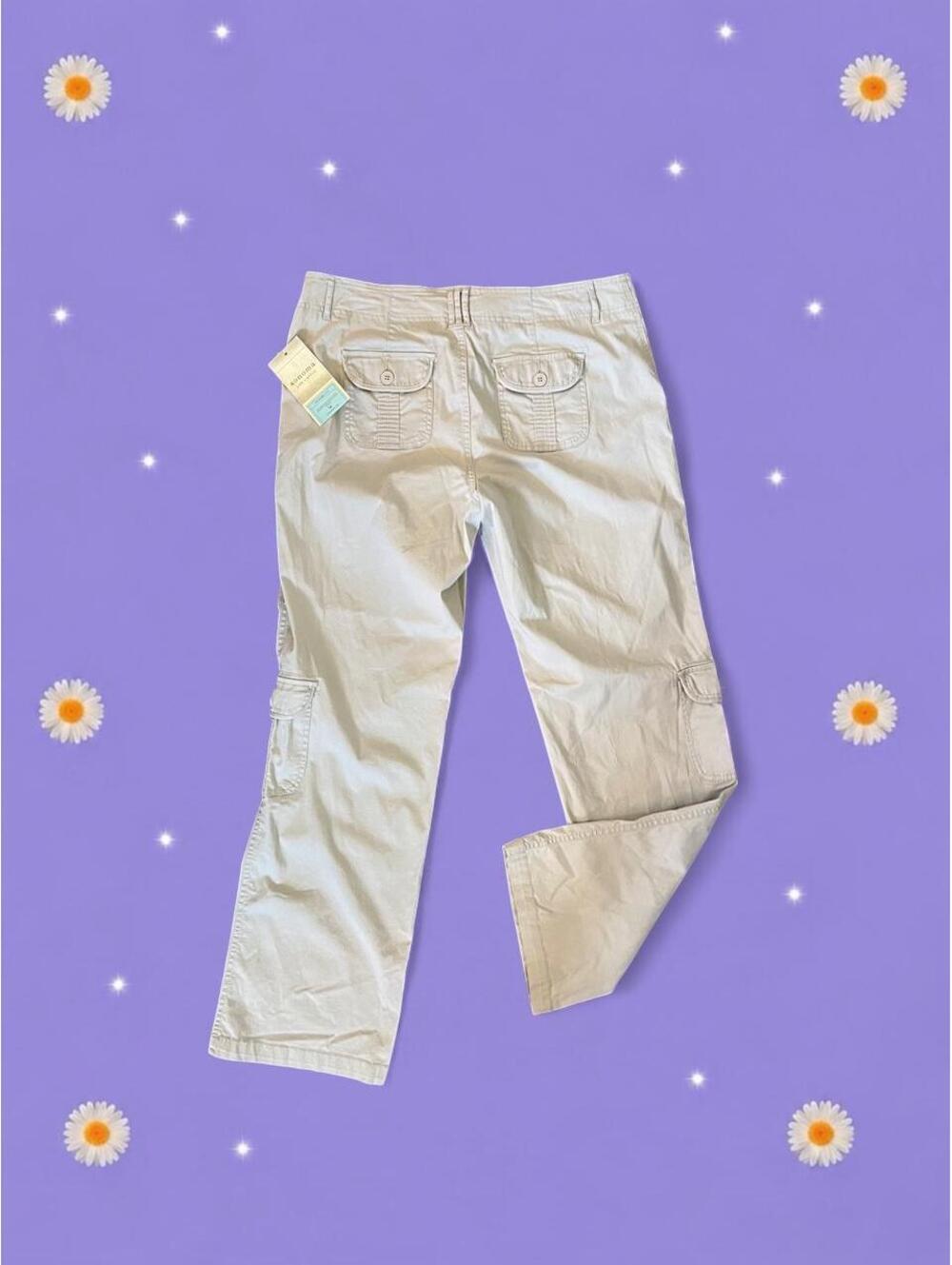 Vintage Y2K Sonoma Life + Style Low Rise Cargo Pants Size 14 - Picture 3 of 6